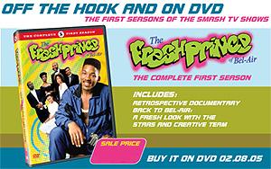 Ad for The Fresh Prince of Bel-Air DVD, released today.