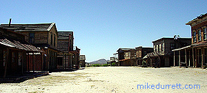 The main Mescal movie street. Photo copyright 2003-2004 Mike Durrett. All rights reserved.