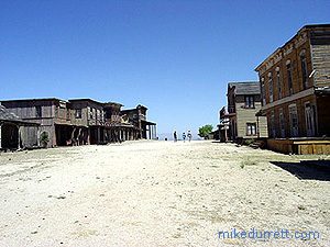 The main Mescal movie street. Photo copyright 2003-2004 Mike Durrett. All rights reserved.