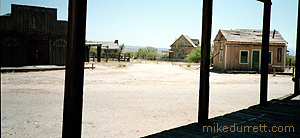 From the town saloon, the view of the Earp buildings in the distance. Photo copyright 2003-2004 Donna Durrett, all rights reserved.