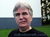 Mike shows the Pouty Elvis Lip Snarl leading to fisticuffs. Photo copyright 2004 Mike Durrett, all rights reserved.