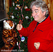 Photo: Mike boogies with The Gopher from ''Caddyshack''