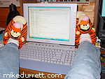 Mike and his Tiggers read email.